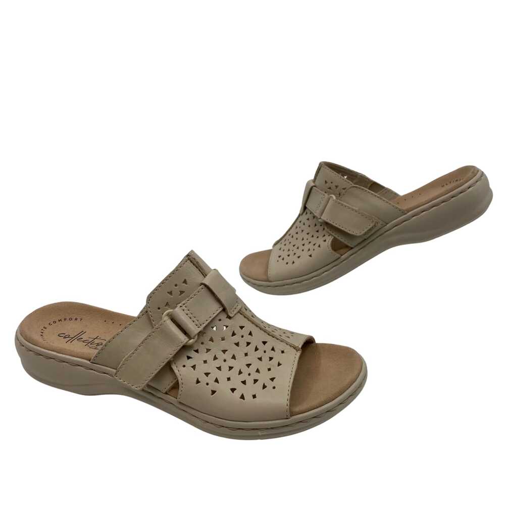 Clarks Beige Open Toe Sandals Size 6
